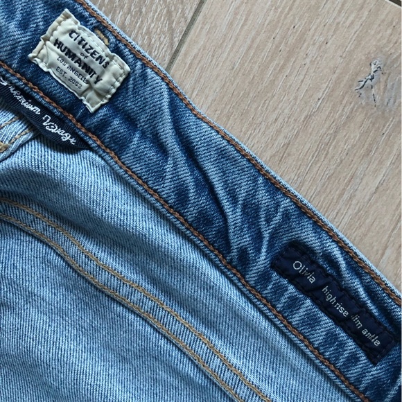 Citizens of Humanity Olivia Highrise Slim Ankle Jeans in Light Blue Size 27 - Picture 10 of 16